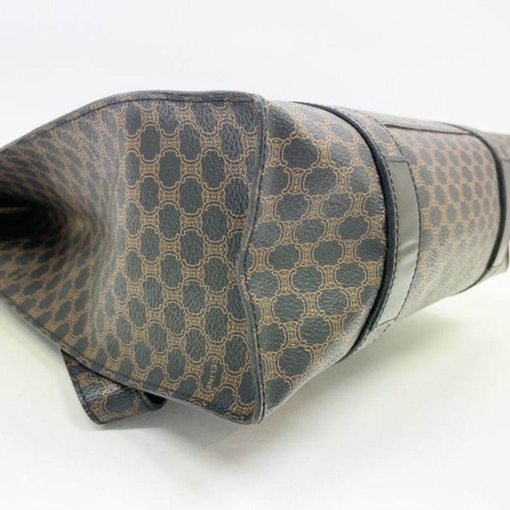 Celine Macadam Logo All Over Pattern Bag Black Br… - image 8